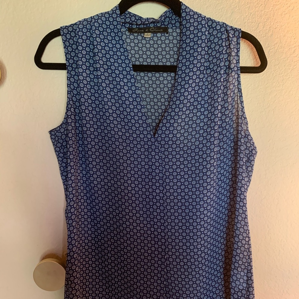 Rose & Olive blue dress Blouse